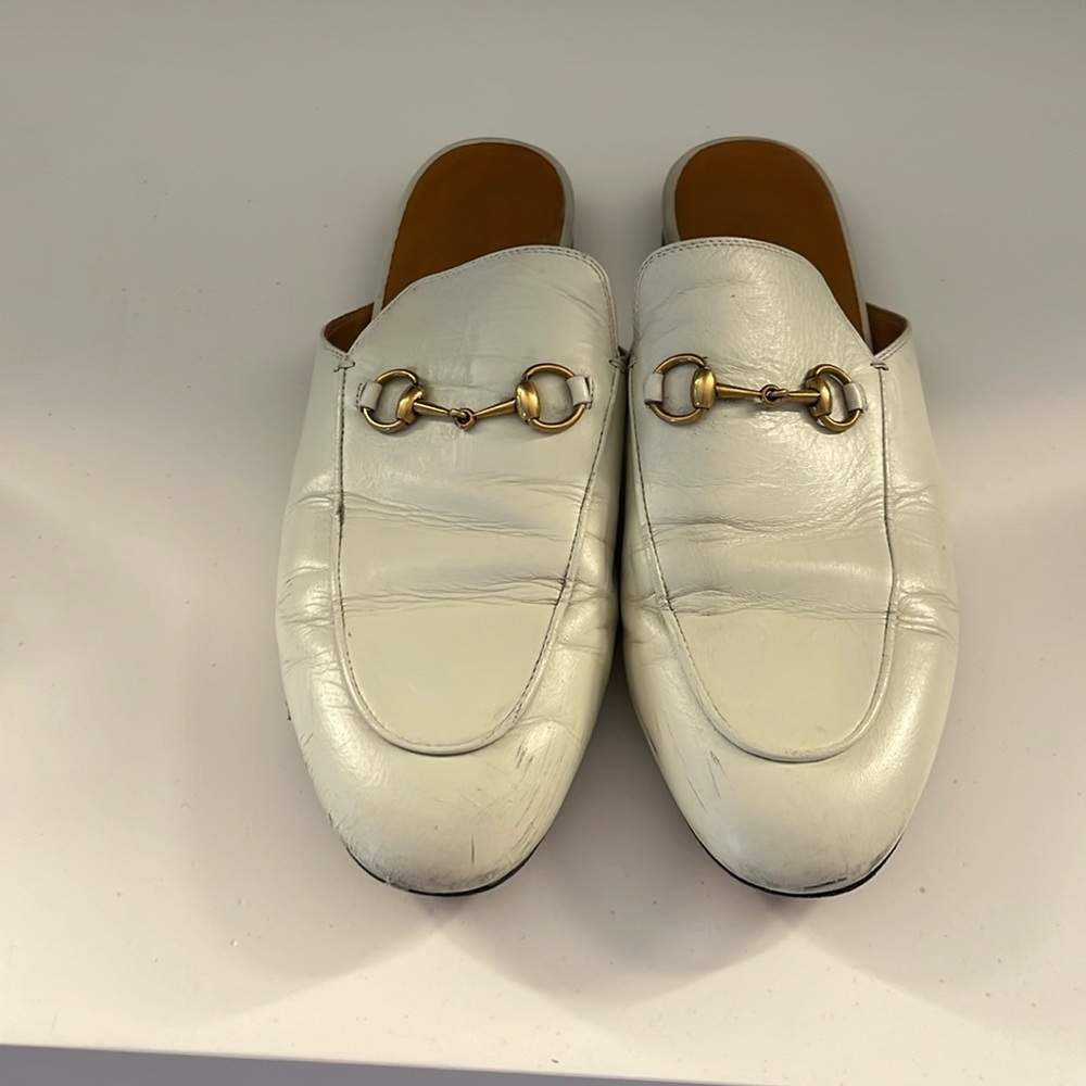 Gucci Loafers!! A little worn but still have miles to go